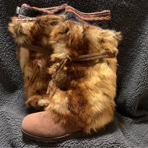 MUK LUKS Leela Faux Fur Women's Knee-High Winter Boots